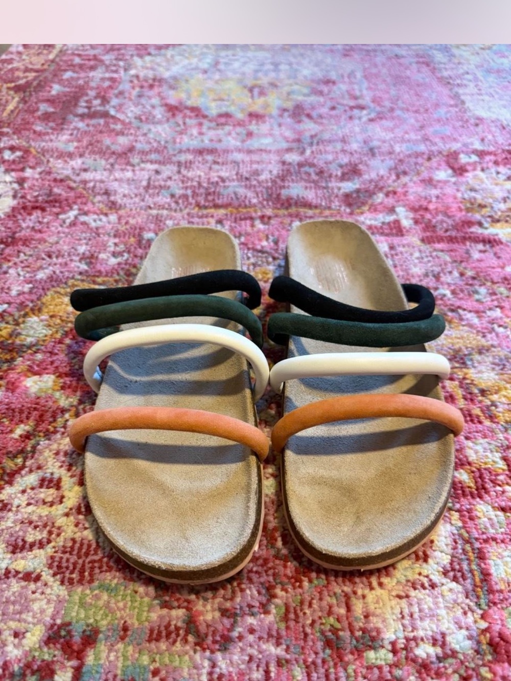 Charlotte Stone Multicolor Slide Sandals with Cushioned Straps